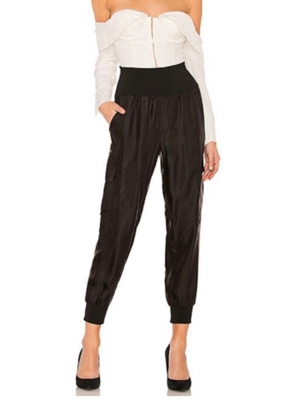 Cinq A Sept Women's Giles Cargo Pant Black Medium